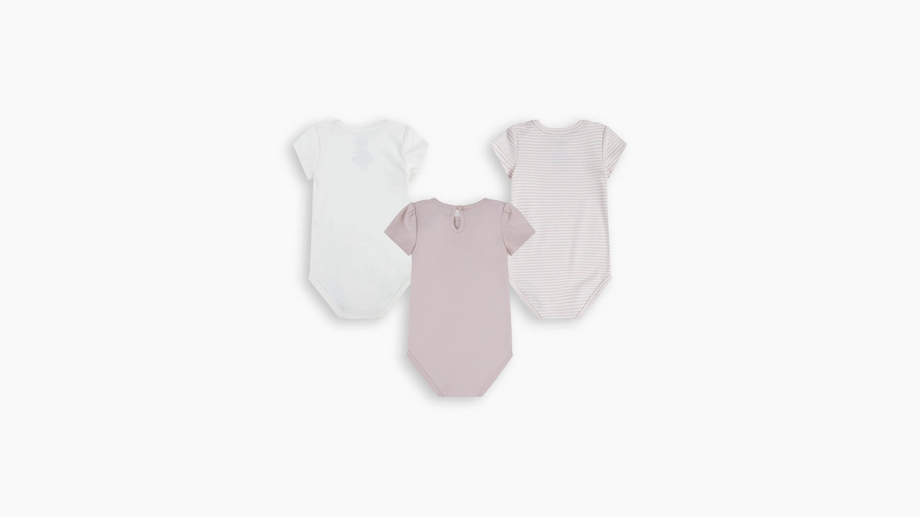 Conjunto De Bodi Para Bebé Bow: 3 piezas